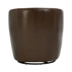 Mor Furniture Chairs|Barolo Leather Swivel Club Chair In Caramel