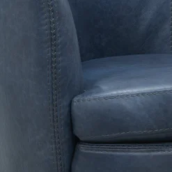 Mor Furniture Chairs|Barolo Leather Swivel Club Chair In Caramel