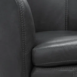 Mor Furniture Chairs|Barolo Leather Swivel Club Chair In Caramel