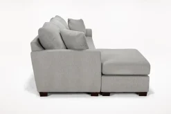 Mor Furniture Sofas|Barrett Reversible Sofa Chaise In Fisk Smoke