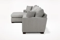 Mor Furniture Sofas|Barrett Reversible Sofa Chaise In Fisk Smoke