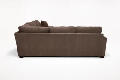 Mor Furniture Sectionals|Barrett Tux Sofa Chaise Sectional In Fisk Smoke, Right Facing