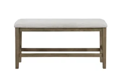 Mor Furniture Seating For 6|Dining Room Sets|Barry Counter Height Dining Table, 4 Stools & Bench In Light Brown