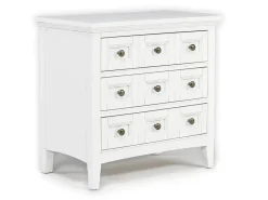 Mor Furniture Nightstands|Bay Creek 3 Drawer Nightstand In Light Gray