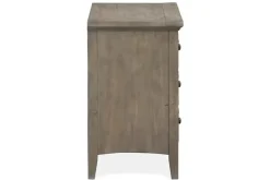 Mor Furniture Nightstands|Bay Creek 3 Drawer Nightstand In Light Gray