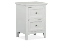 Mor Furniture Nightstands|Bay Creek 3 Drawer Nightstand In Light Gray