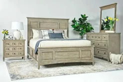 Mor Furniture Nightstands|Bay Creek 3 Drawer Nightstand In Light Gray