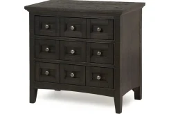 Mor Furniture Nightstands|Bay Creek 3 Drawer Nightstand In Light Gray