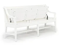 Mor Furniture Dining Benches|Bay Creek Bench W/ Storage In Light Gray