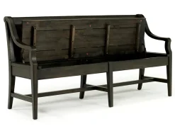 Mor Furniture Dining Benches|Bay Creek Bench W/ Storage In Light Gray