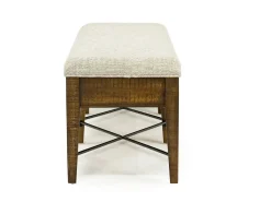 Mor Furniture Dining Benches|Bay Creek Bench W/ Storage In Light Gray