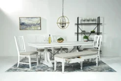 Mor Furniture Dining Benches|Bay Creek Bench W/ Storage In Light Gray
