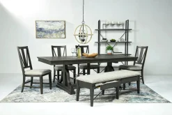 Mor Furniture Dining Benches|Bay Creek Bench W/ Storage In Light Gray