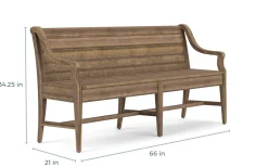 Mor Furniture Dining Benches|Bay Creek Bench W/ Storage In Light Gray