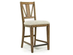 Mor Furniture Counter Height Stools|Barstools|Bay Creek Counter Height Stool In Graphite, V-Back