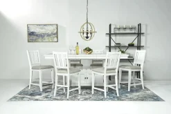 Mor Furniture Counter Height Stools|Barstools|Bay Creek Counter Height Stool In Graphite, V-Back