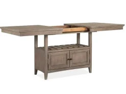 Mor Furniture Counter Height Tables|Dining Tables|Bay Creek Counter Height Extendable Dining Table In Light Gray