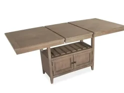 Mor Furniture Counter Height Tables|Dining Tables|Bay Creek Counter Height Extendable Dining Table In Light Gray
