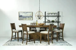 Mor Furniture Counter Height Tables|Dining Tables|Bay Creek Counter Height Extendable Dining Table In Light Gray