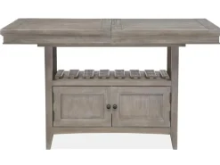 Mor Furniture Counter Height Tables|Dining Tables|Bay Creek Counter Height Extendable Dining Table In Light Gray