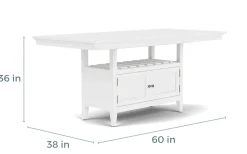 Mor Furniture Counter Height Tables|Dining Tables|Bay Creek Counter Height Extendable Dining Table In Light Gray
