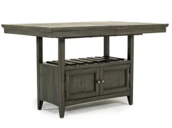 Mor Furniture Counter Height Tables|Dining Tables|Bay Creek Counter Height Extendable Dining Table In Light Gray