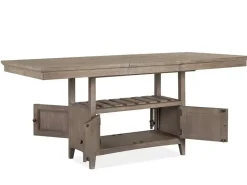 Mor Furniture Counter Height Tables|Dining Tables|Bay Creek Counter Height Extendable Dining Table In Light Gray