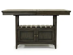 Mor Furniture Seating For 4|Counter Height Dining Sets|Bay Creek Counter Height Extendable Dining Table & 4 Stools In Graphite