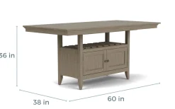 Mor Furniture Seating For 4|Counter Height Dining Sets|Bay Creek Counter Height Extendable Dining Table & 4 Stools In Graphite