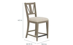 Mor Furniture Seating For 4|Counter Height Dining Sets|Bay Creek Counter Height Extendable Dining Table & 4 Stools In Graphite