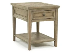 Mor Furniture Sofa & End Tables|Bay Creek End Table In Graphite, Rectangle