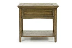 Mor Furniture Sofa & End Tables|Bay Creek End Table In Graphite, Rectangle
