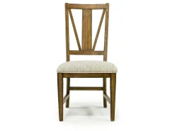 Mor Furniture Seating For 4|Dining Room Sets|Bay Creek Extendable Dining Table & 4 Upholstered V-Back Chairs In Toasted Nutmeg