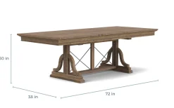 Mor Furniture Seating For 4|Dining Room Sets|Bay Creek Extendable Dining Table & 4 Upholstered V-Back Chairs In Toasted Nutmeg