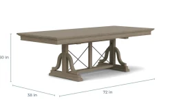 Mor Furniture Seating For 4|Dining Room Sets|Bay Creek Extendable Dining Table & 4 Upholstered V-Back Chairs In Toasted Nutmeg