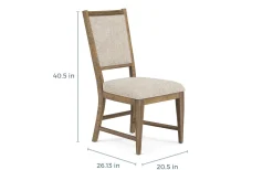 Mor Furniture Seating For 4|Dining Room Sets|Bay Creek Extendable Dining Table & 4 Upholstered V-Back Chairs In Toasted Nutmeg