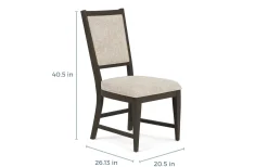 Mor Furniture Seating For 4|Dining Room Sets|Bay Creek Extendable Dining Table & 4 Upholstered V-Back Chairs In Toasted Nutmeg