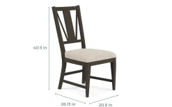 Mor Furniture Seating For 4|Dining Room Sets|Bay Creek Extendable Dining Table & 4 Upholstered V-Back Chairs In Toasted Nutmeg