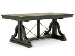 Mor Furniture Seating For 4|Dining Room Sets|Bay Creek Extendable Dining Table & 4 Upholstered V-Back Chairs In Toasted Nutmeg