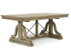Mor Furniture Seating For 6|Dining Room Sets|Bay Creek Extendable Dining Table & 6 V-Back Chairs In Toasted Nutmeg