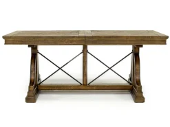 Mor Furniture Seating For 6|Dining Room Sets|Bay Creek Extendable Dining Table & 6 V-Back Chairs In Toasted Nutmeg