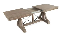 Mor Furniture Dining Tables|Bay Creek Extendable Dining Table In Graphite
