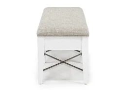 Mor Furniture Seating For 6|Dining Room Sets|Bay Creek Extendable Dining Table, 4 V-Back Chairs & High Back Bench In Graphite