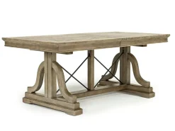 Mor Furniture Seating For 6|Dining Room Sets|Bay Creek Extendable Dining Table, 4 V-Back Chairs & High Back Bench In Graphite