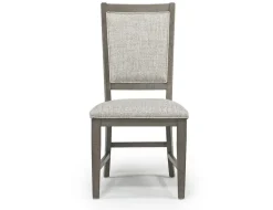 Mor Furniture Seating For 6|Dining Room Sets|Bay Creek Extendable Dining Table, 4 V-Back Chairs & High Back Bench In Graphite