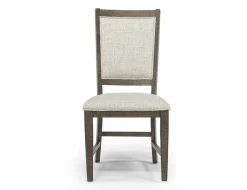 Mor Furniture Seating For 6|Dining Room Sets|Bay Creek Extendable Dining Table, 4 V-Back Chairs & High Back Bench In Graphite