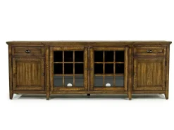 Mor Furniture Media Consoles & Hutches|Tv Stands|Bay Creek Media Console In Nutmeg W/ Usb Charger, 70 Inch