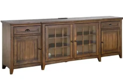 Mor Furniture Media Consoles & Hutches|Tv Stands|Bay Creek Media Console In Nutmeg W/ Usb Charger, 70 Inch