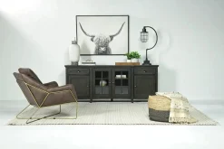 Mor Furniture Media Consoles & Hutches|Tv Stands|Bay Creek Media Console In Nutmeg W/ Usb Charger, 70 Inch