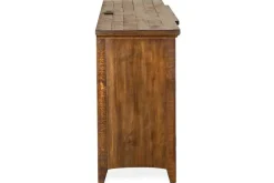 Mor Furniture Media Consoles & Hutches|Tv Stands|Bay Creek Media Console In Nutmeg W/ Usb Charger, 70 Inch